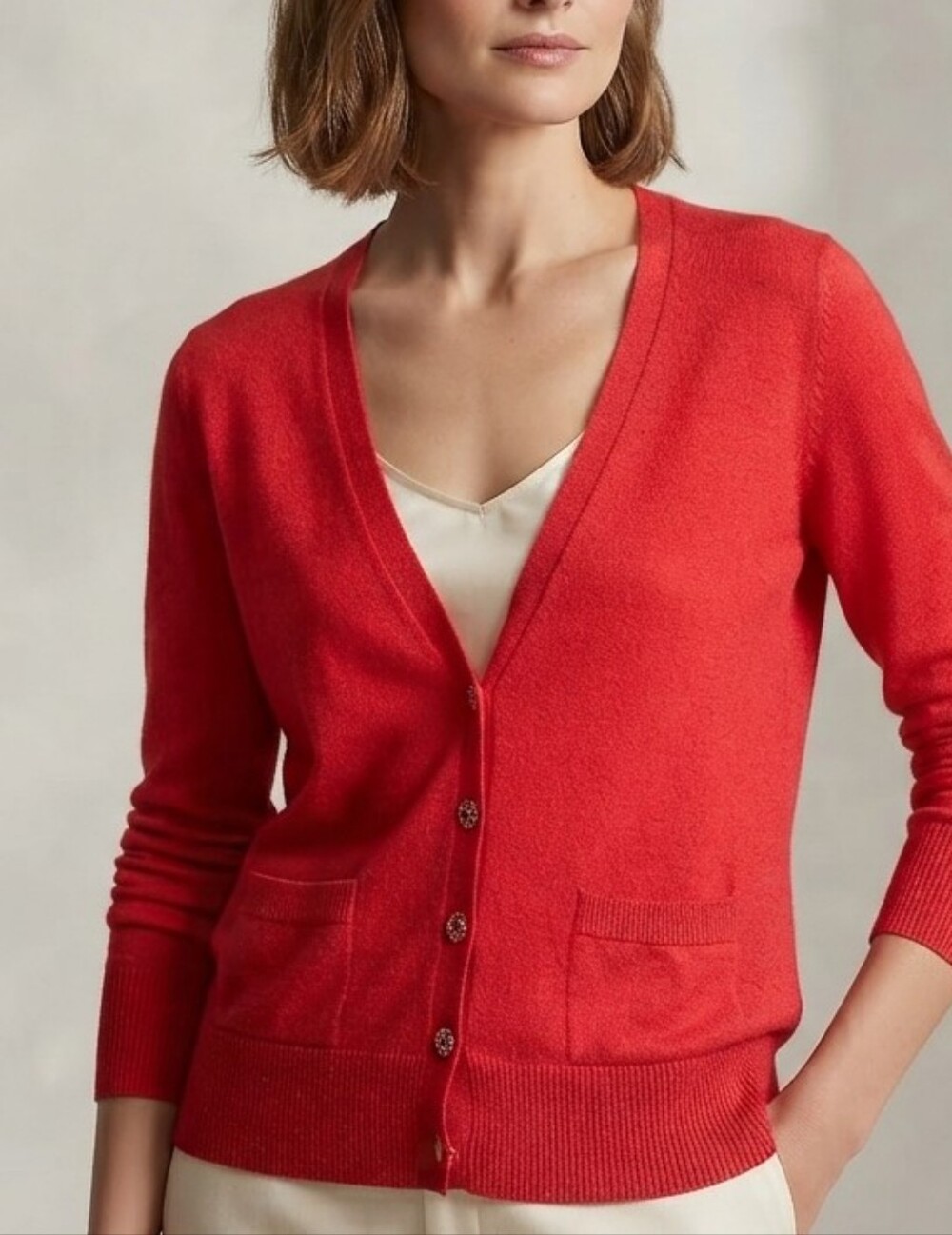 BRAND NEW w/TAGS Banana Republic BR V-Neck Button Cardigan Sweater Sz M